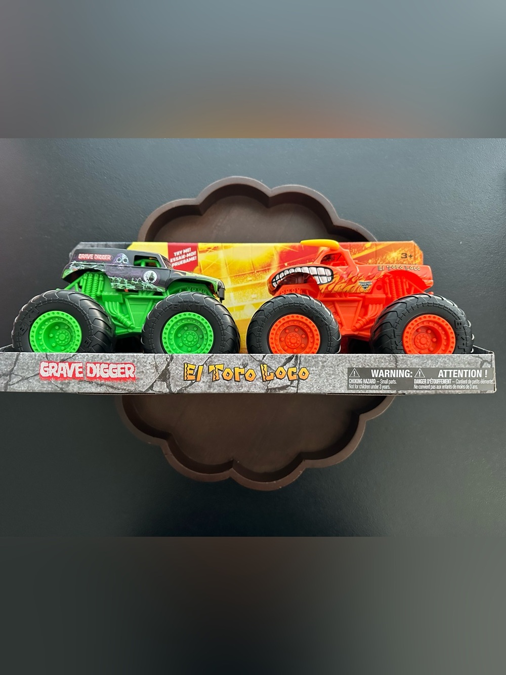 Monster Jam Monster Trucks ~ Grave Digger & El Toro Loco With Lights & Sounds